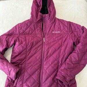 Columbia Women's Pink Copper Crest Hooded Jacket Size Medium EB1